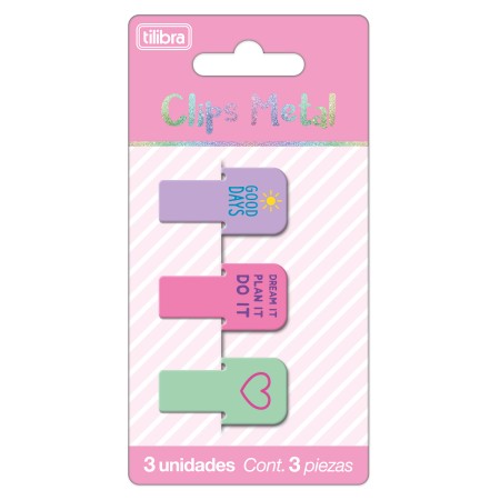 Clips Metálico Tilibra Pastel