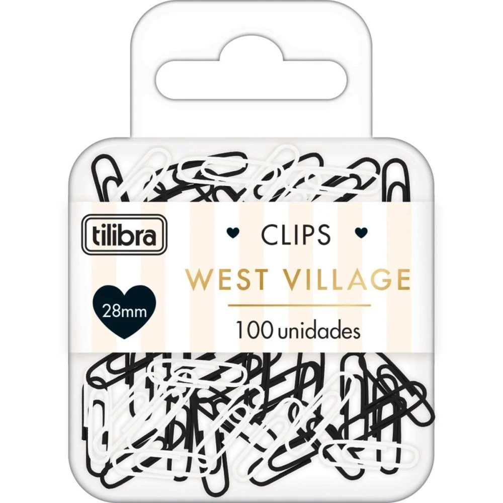 Clips Tilibra West Village 100 Pcs