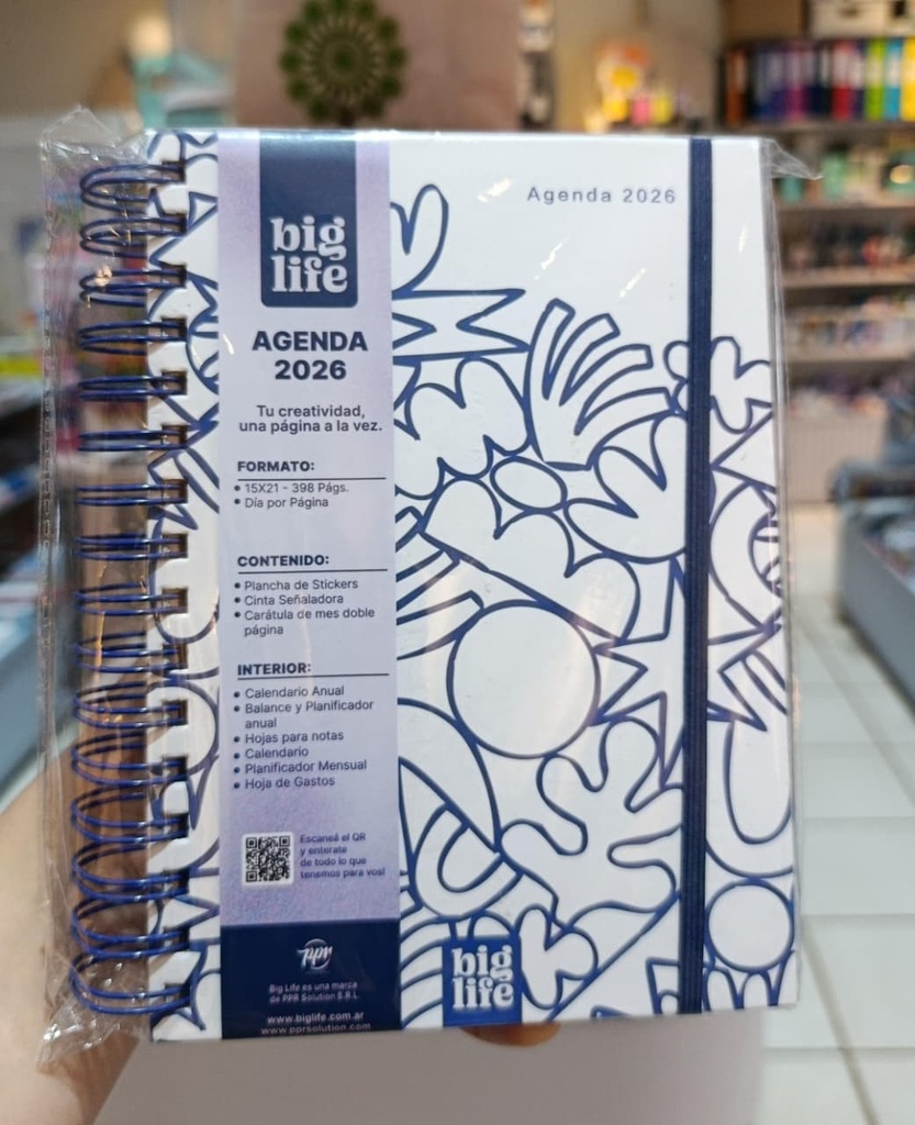 Agenda big life blue 15x21 