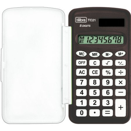 Calculadora de Bolsillo Tilibra TC21 Negro