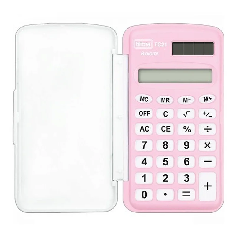 Calculadora de Bolsillo Tilibra TC21 Rosa