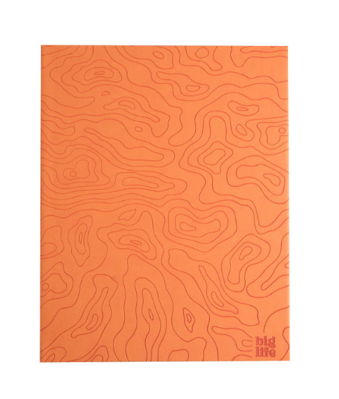 Anotador Big Life 19x23 Trama Naranja