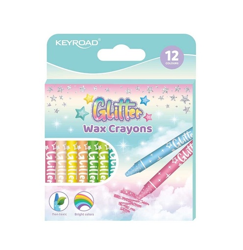 Crayola Keyroad Pastel con Glitter 12 PCS