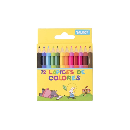 [870373660015] Lápices de Colores Talbot Mini 12 PCS