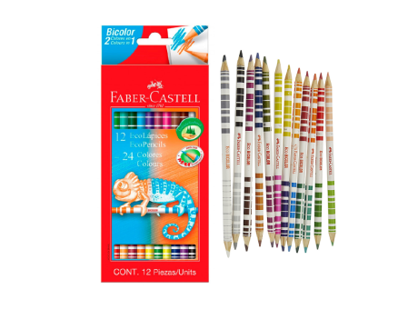 Lápiz de color Faber 12 PCS Bicolor