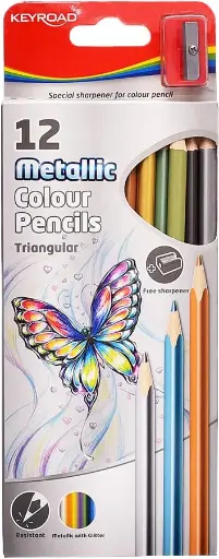 Lápices de colores Keyroad 12 PCS metálico
