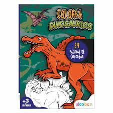 Libro Colorea dinosaurios Sicoben 