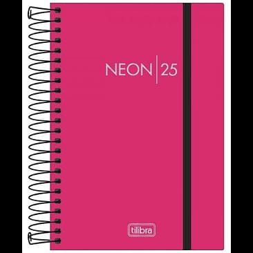 Agenda Esp tilibra neon con goma M4