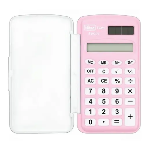 Calculadora de Bolsillo Tilibra TC21 Rosa