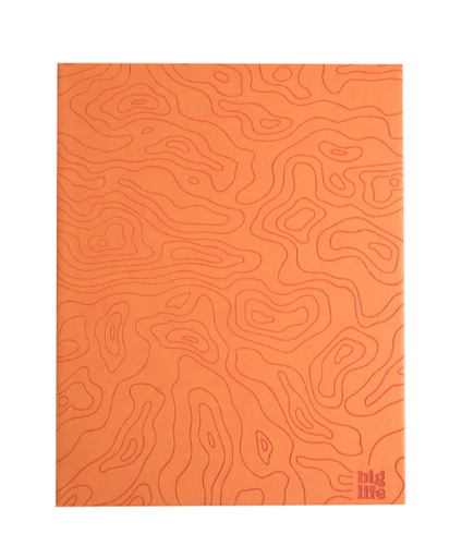 Anotador Big Life 19x23 Trama Naranja